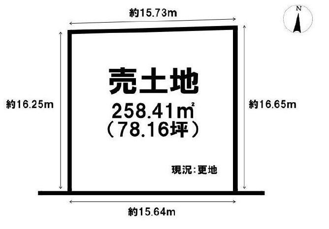 高槻市昭和台町2丁目　売土地 間取り図