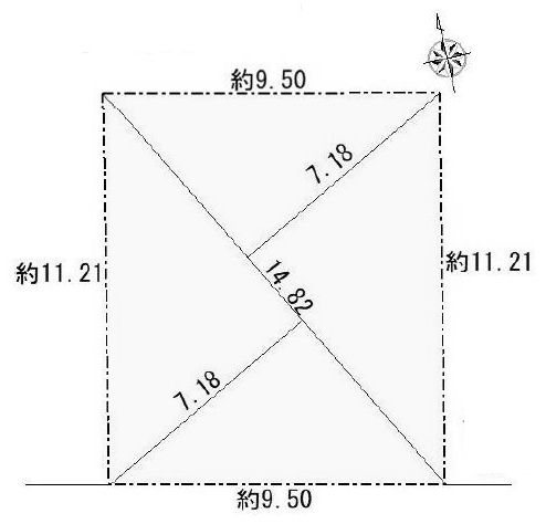 高槻市東城山町　売土地 間取り図