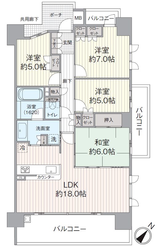 ウェリス高槻パークスクエア  間取り図