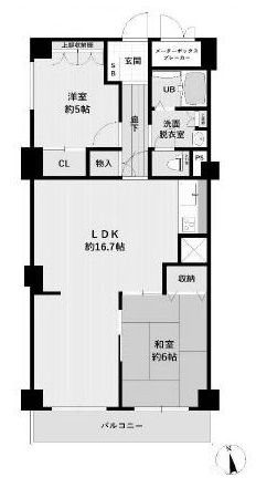 ユニハイム高槻 間取り図