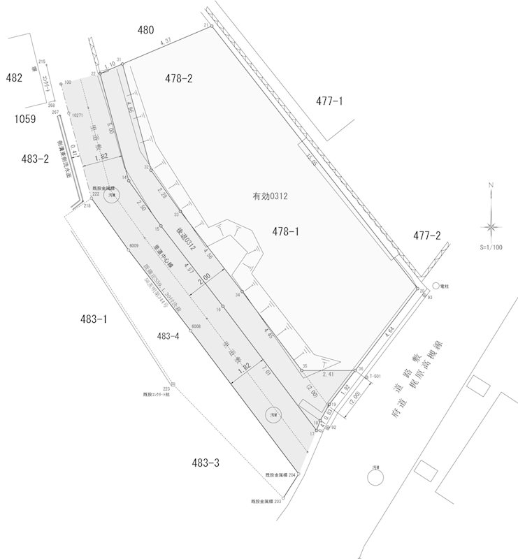 島本町山崎3丁目 建築条件付土地 間取り図
