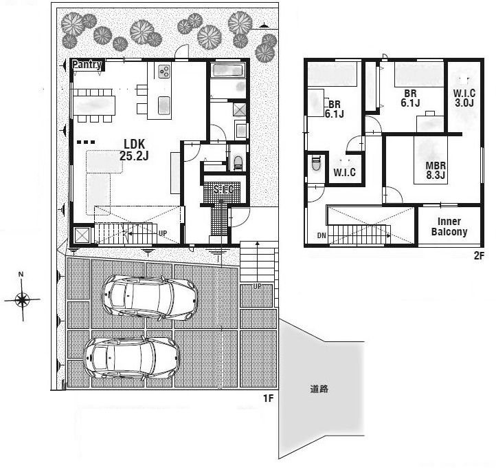 高槻市日吉台三番町　建築条件付売土地 間取り図