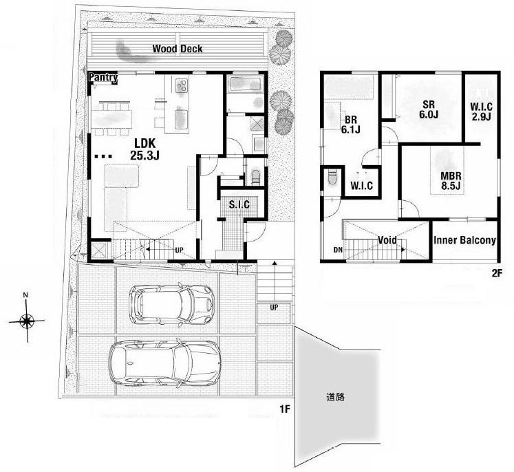 高槻市日吉台三番町　新築一戸建 間取り図