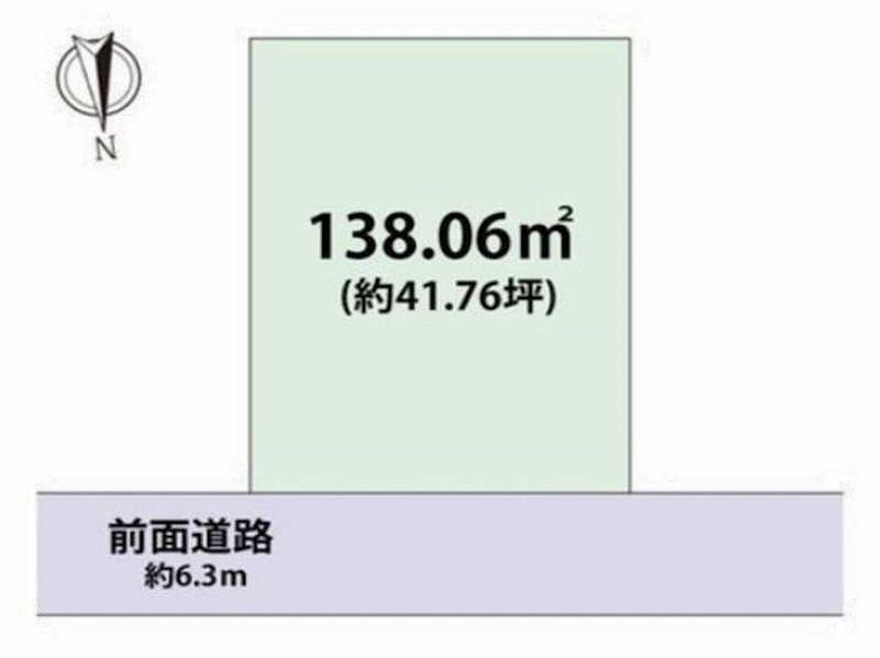 茨木市玉島台　売土地 間取り図