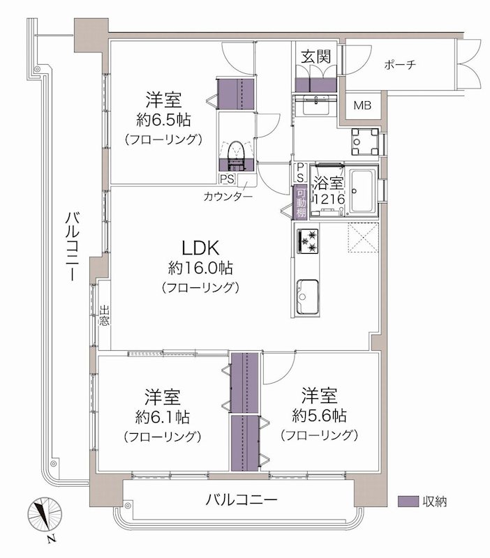 ラフィーネ南茨木 間取り図