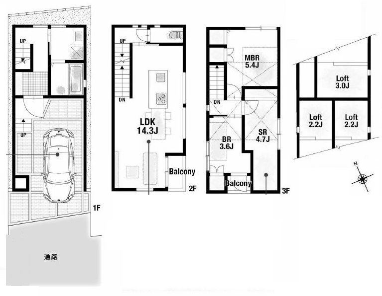 高槻市氷室町2丁目　建築条件付売土地 間取り図