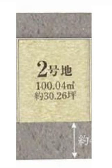 茨木市鮎川4丁目　売土地 2号地 間取り図