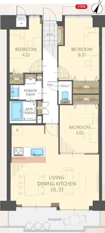 ダイアパレス樟葉 間取り図