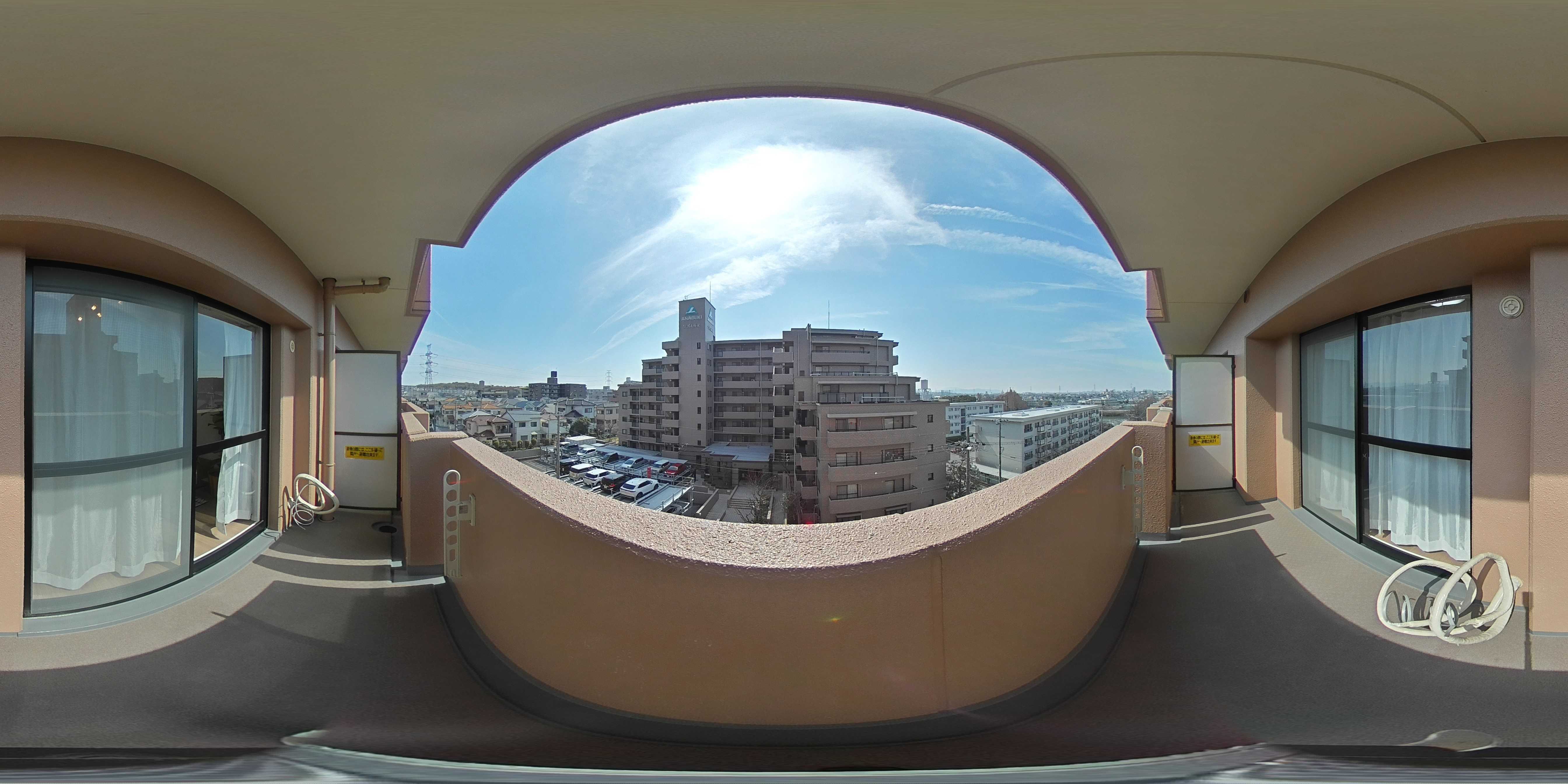 ダイアパレス樟葉 現地写真（バルコニー）