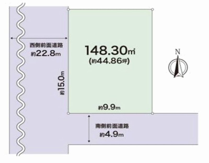 茨木市大同町 売土地 間取り図