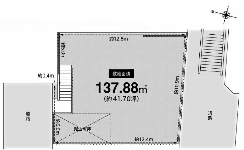高槻市南平台4丁目　売土地 間取り図