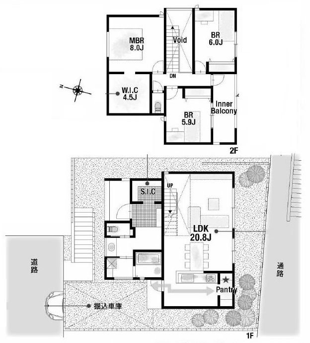 高槻市南平台4丁目　条件付売土地 間取り図