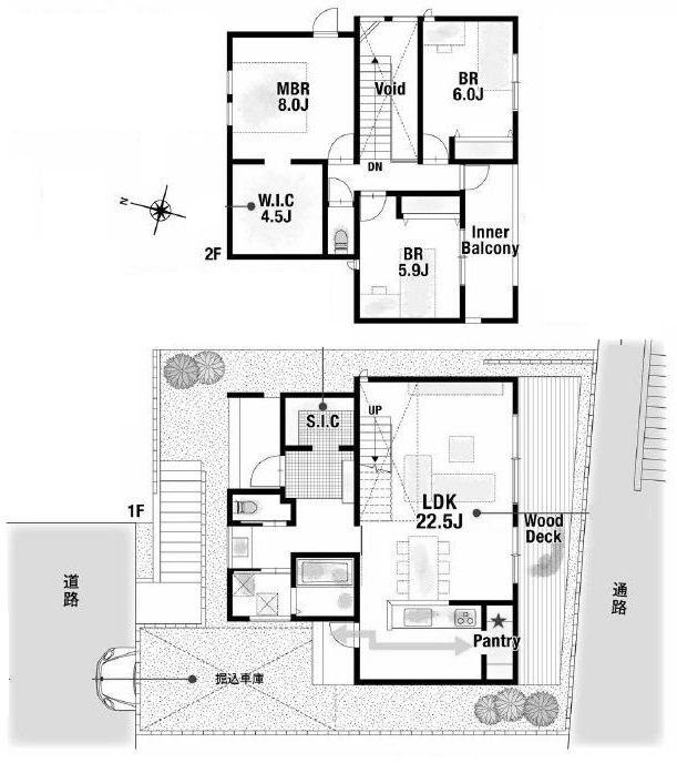高槻市南平台4丁目　新築一戸建 間取り図