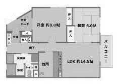 ライオンズヒルズ高槻 間取り図