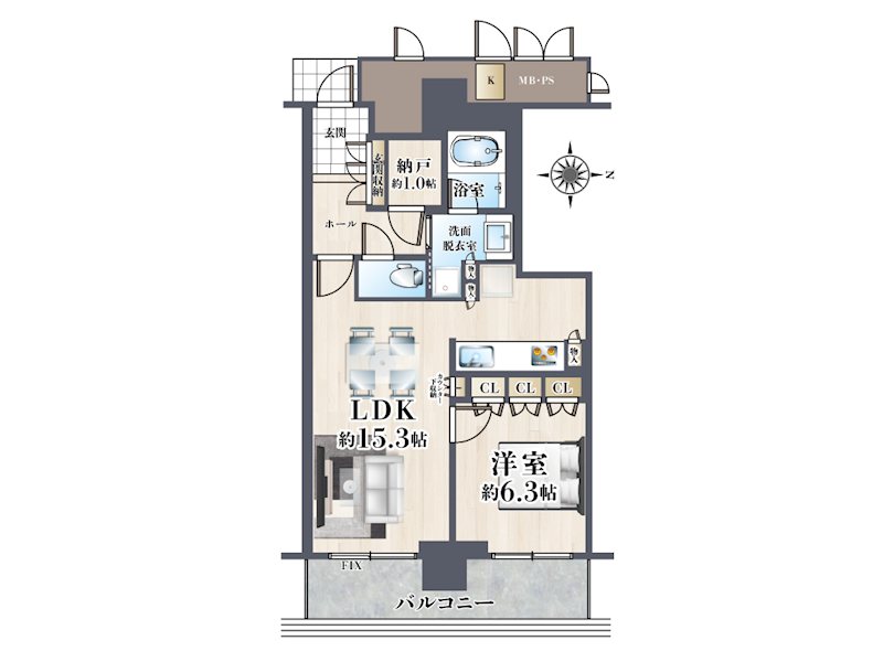 ジオタワー高槻ミューズガーデン 間取り図