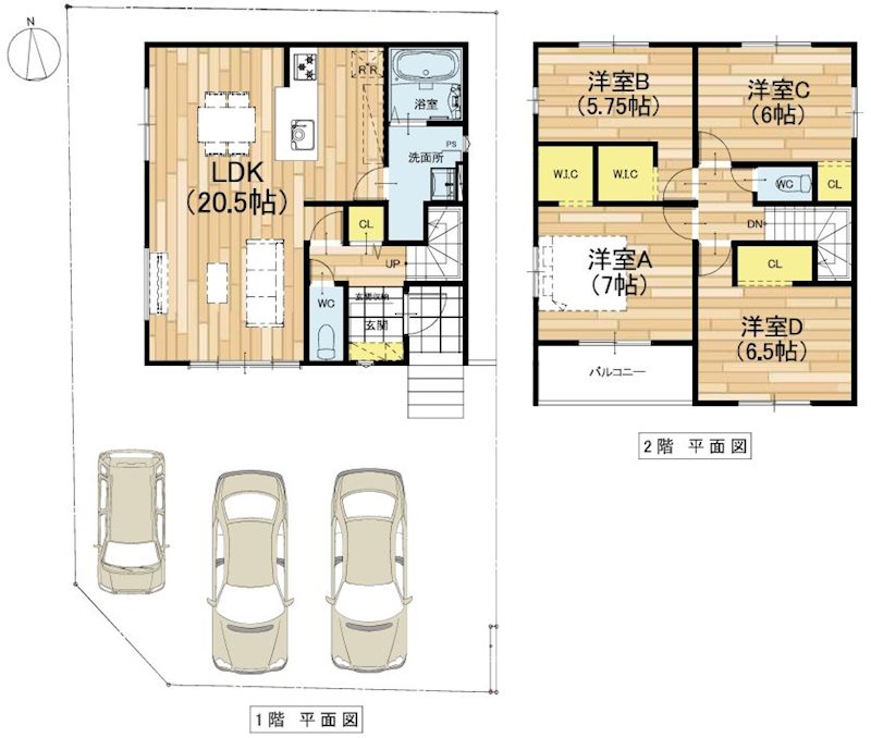 倉治7丁目限定1邸新築分譲住宅 間取り図