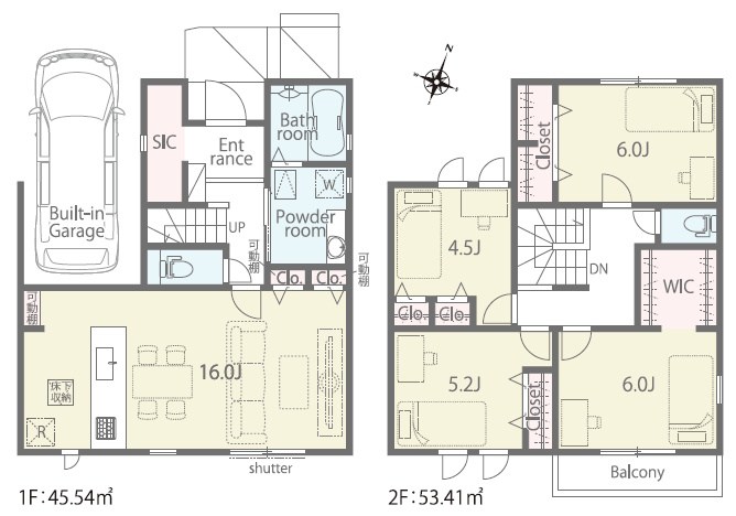 藤阪北町LIGNAGE限定1邸新築分譲住宅 間取り図