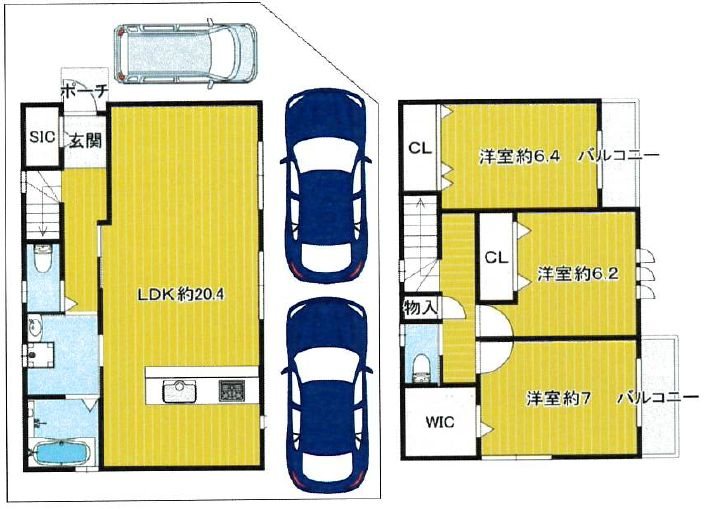 松丘町限定1邸新築分譲住宅 間取り図