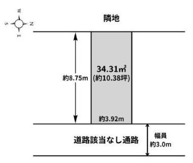 高槻市寿町2丁目　売土地 間取り図