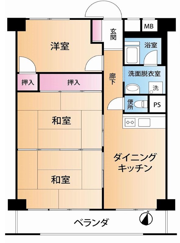 グリーンタウン茨木2番館 ※ｵｰﾅｰﾁｪﾝｼﾞ※ 間取り図