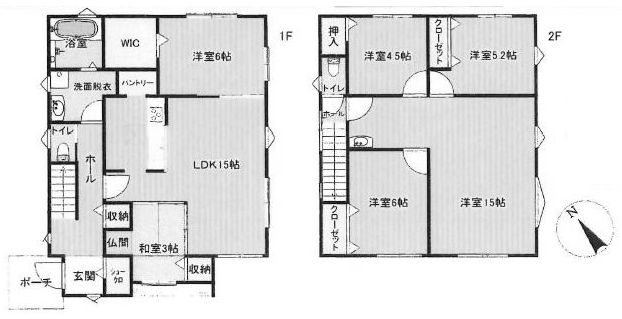 高槻市安岡寺町5丁目　中古一戸建 間取り図