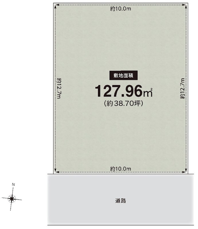 高槻市藤の里町 売土地 間取り図