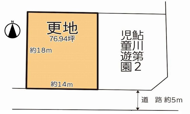 茨木市鮎川3丁目　売土地 間取り図