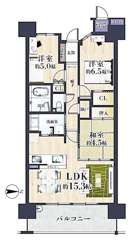 ミリカ・ヒルズⅠ街区 間取り図
