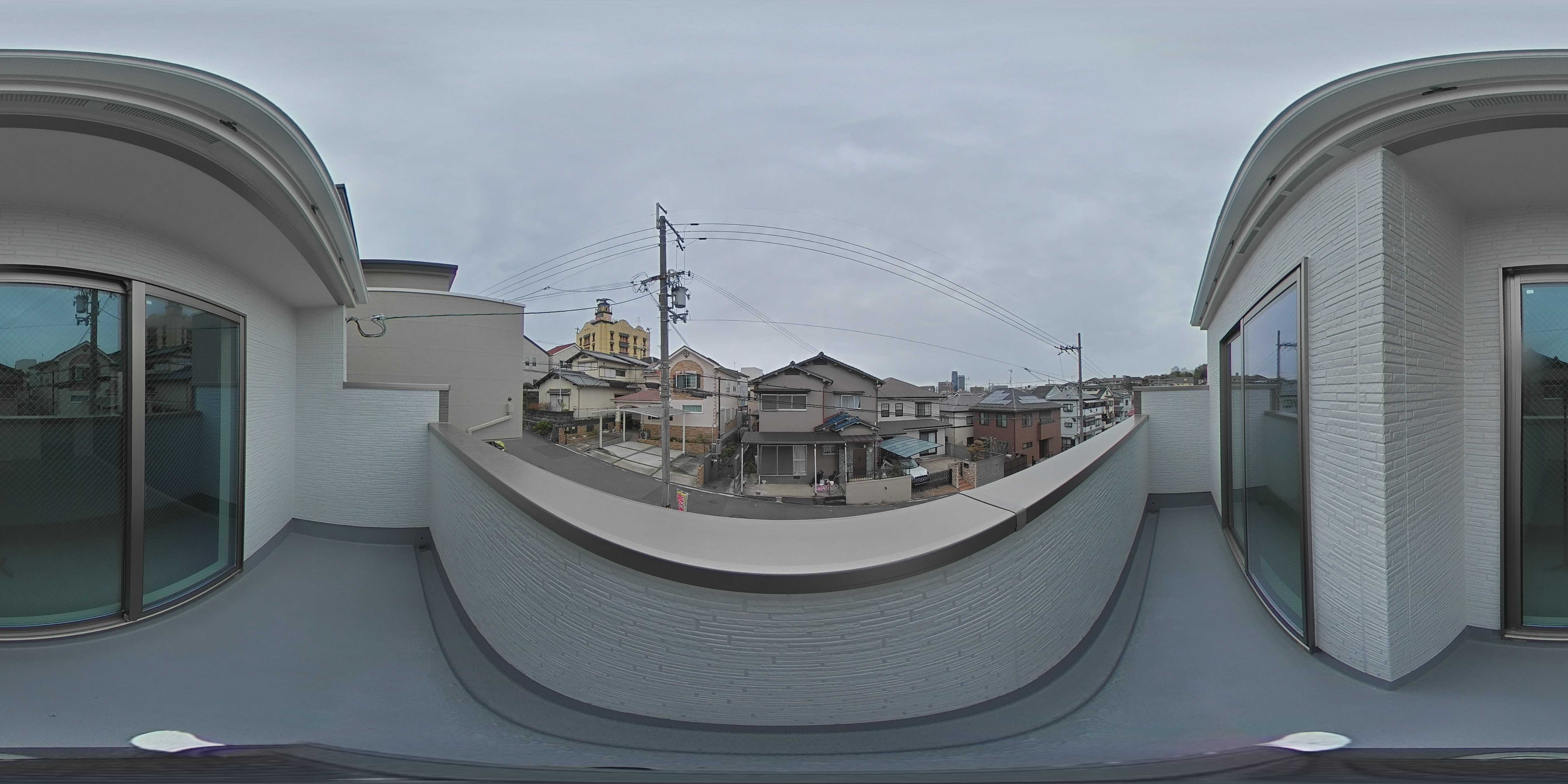 宮之阪4丁目限定1邸新築分譲住宅 現地写真（バルコニー）