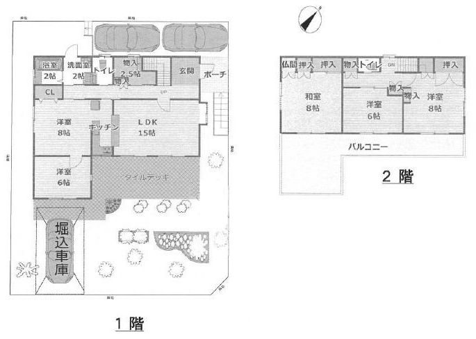 高槻市安岡寺町5丁目　中古一戸建 間取り図