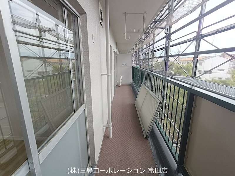 富田第二住宅62号棟   現地写真（バルコニー）