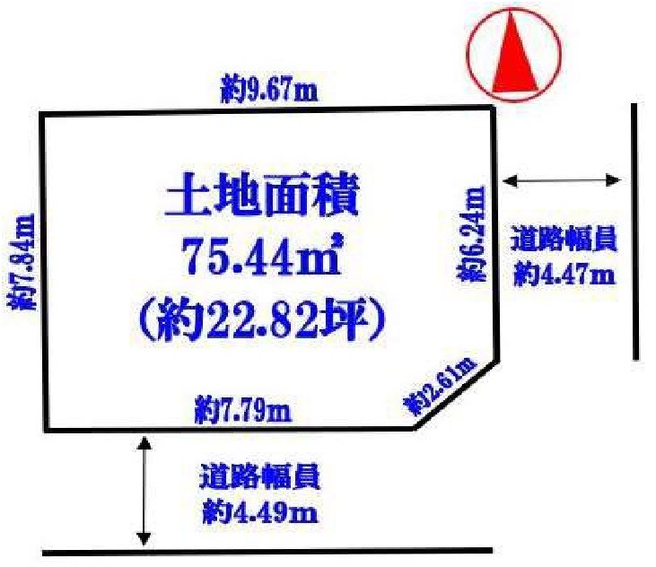高槻市大塚町2丁目　売土地 間取り図