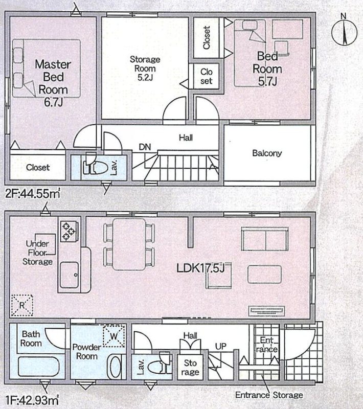 片鉾本町CRADLEGARDEN限定１邸新築分譲住宅 間取り図