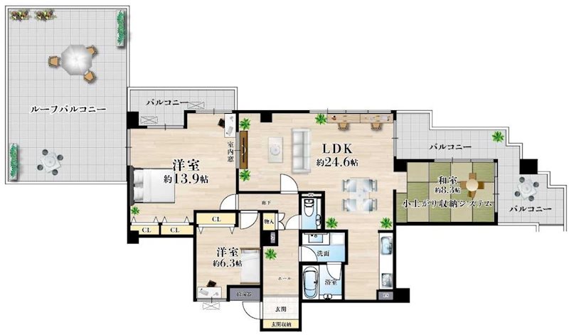 フォレスティア苦楽園  間取り図