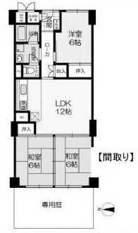 日商岩井高槻マンション 間取り図