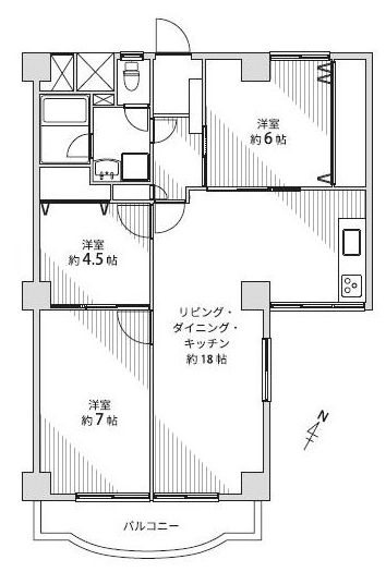 プレジデント高槻 間取り図
