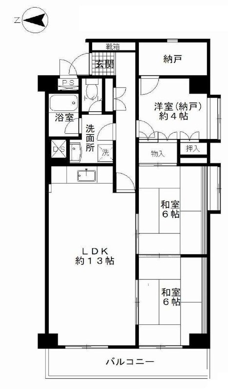 千里丘ビューハイツ  間取り図