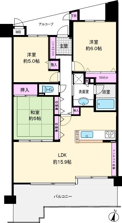レピア和泉中央 間取り図