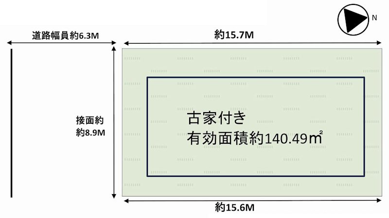 茨木市玉島台　売土地 間取り図