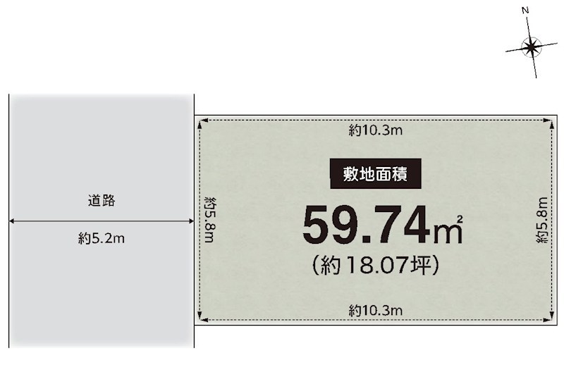 高槻市柱本6丁目　売土地 間取り図