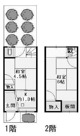 高槻市寿町1丁目　中古一戸建 間取り図