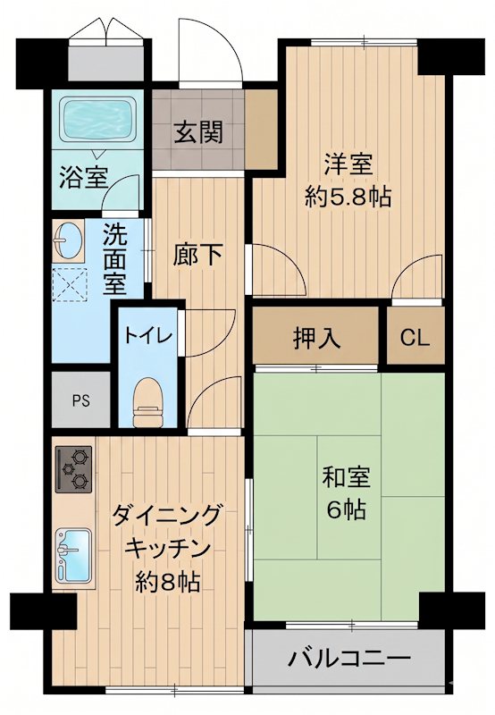 メゾン茨木西駅前 間取り図