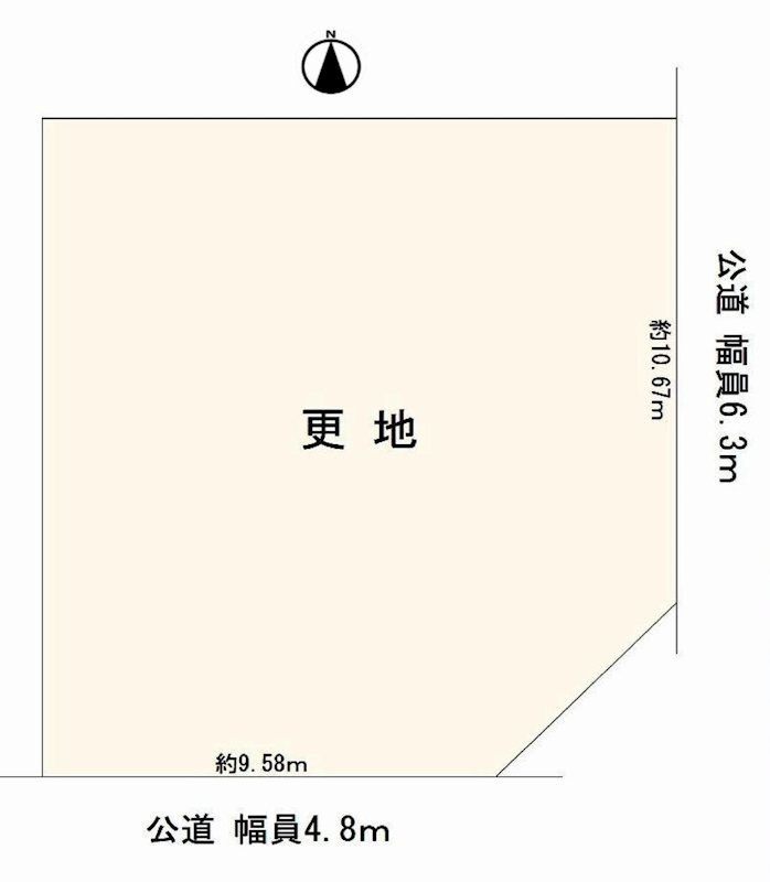 茨木市白川1丁目　売土地 間取り図
