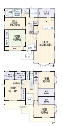 成田東が丘一戸建再生既存住宅 間取り図