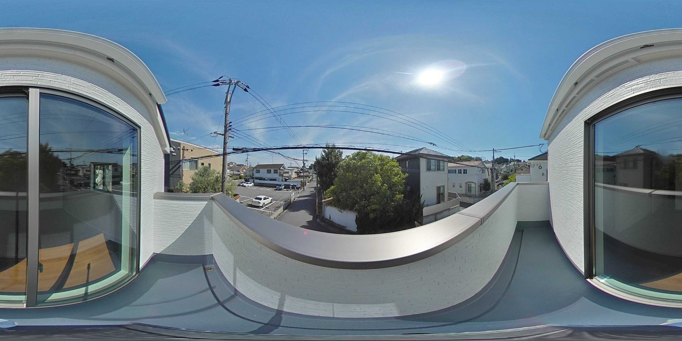 香里園桜木町全2棟新築分譲地内2号棟 現地写真（バルコニー）
