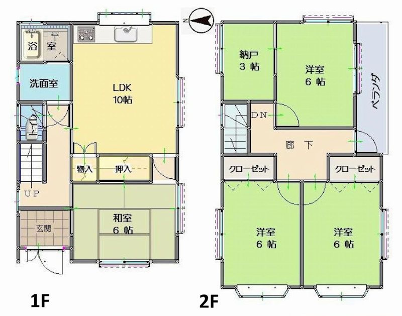 茨木市西河原1丁目　中古一戸建 間取り図