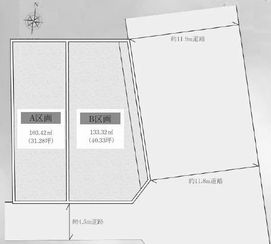 高槻市松が丘2丁目　売土地B区画 間取り図