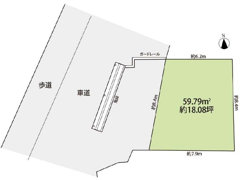高槻市城西町 売土地 間取り図