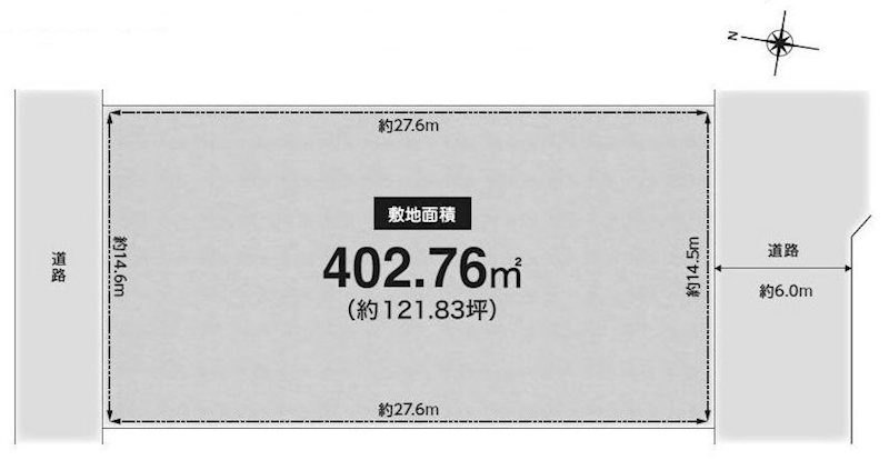 高槻市安岡寺町4丁目　売土地 間取り図