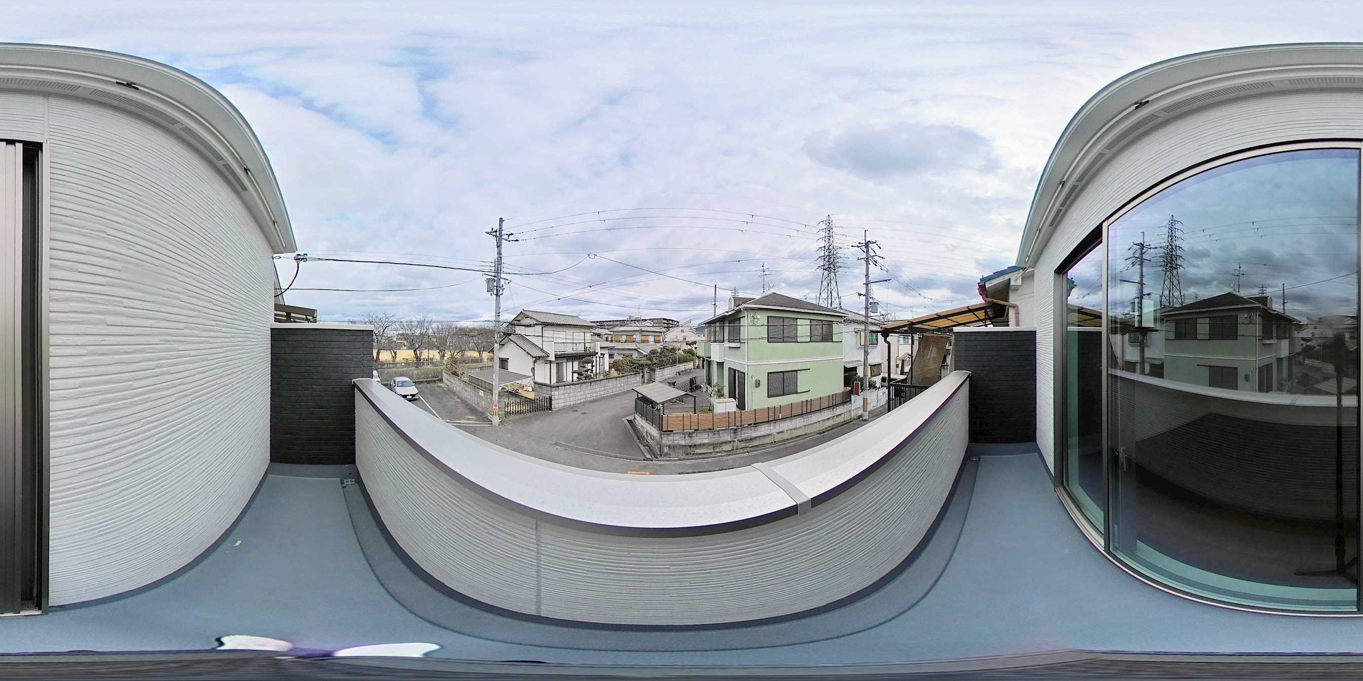 私部4丁目限定1邸新築分譲住宅 現地写真（バルコニー）